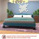 Bed Risers 4 inch Heavy Duty, 4 Pack Oversized Furniture Risers 6 inch, Black Bed Lifts Risers for Table, Sofa, Chair, Couch, Desk, Bed Frame Risers Supports Up to 6,500 Lbs