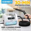 2026 Upgraded Handheld Steam Cleaner, 230F/3.5 Bar High-Pressure Portable Hand Held Steamer for Home & Car, 30s Heat-Up, Chemical-Free Deep Cleaning for Kitchen, Bathroom, Grout (White)