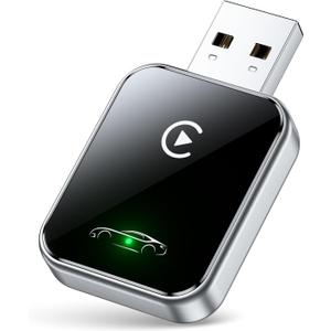 Wireless CarPlay Adapter for iPhone, Convert Wired to Wireless CarPlay Adapter, Mini Size with Extension Cable USB & USB-C/Type-C, Stable Car Control & No Delay