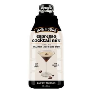 Java House Cold Brew Espresso Cocktail Mix  Premium 100% Arabica Cold Brew Concentrate  Smooth Coffee With French Vanilla Notes  32oz Bottle (Makes 32 Cocktails)