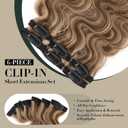 Short Hair Extensions Clip ins,S-noilite Short Clip in Hair Extensions Real Human Hair,Wavy Mini Hairpieces for Add Volume and Highlights,6 Pieces 31g 10 inch Medium Brown Mixed Dark Blonde