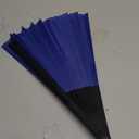 STHUAHE Large Folding Fans Rave Hand Clap Fan Popping Fan for Line Dancing, Big Foldable Clacking Fans for Dance Festival, Dancing, Performance (Blue)