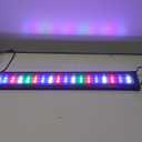 AQQA Aquarium Light,Full Spectrum LED Fish Tank Lights,12"-54" Adjustable Multi-Color White Blue Red Green LEDs with Extendable Brackets,14W-31W for Freshwater Plants (25W (32"-36"))