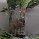 Artificial Palm Tree, 5FT Tall Fake Palm Trees with UV Resistant Leaves, Potted Faux Areca Palm Plant for Indoor Outdoor, Large Floor Plants for Home Living Room Porch Decor, 2Pcs - VN125