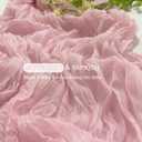 12Pack Light Pink Table Runner 10Ft Cheesecloth Table Runner Boho Gauze Table Runners Long Cheese Cloth Table Runners for Wedding Party Bridal Shower Thanksgiving Christmas