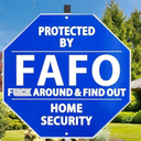 Protected By Home Security System Yard Sign-100% Aluminum Heavy Duty Police Dispatch Connected Warning Sign UV Protected With Ground Stake 28"L x 10"W