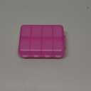 Foldable Weekly Pill Organizer 2 Times a Day with 2 Extra Compartments - Etched Labels - Portable 7 Day AM PM Medicine Box, Week Daily Travel Pill Case Holder for Meds, Vitamin, Supplement -Clear Pink