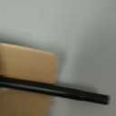 Amazon Basics Adjustable Curtain Rod for Windows with Round Finials, 1-Inch Rod, 36" to 72", Black, 1-Pack