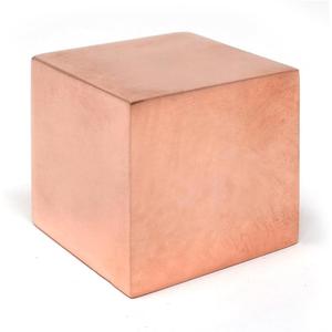 100% Solid Copper Cube ~1.25in 6 Sided Shaped for Meditation, Body Healing, Reiki Balancing Chakras, Crystal Recharging, Focused Energy