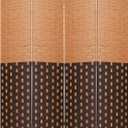 Room Divider 6FT Wall Divider 4 Panels Wood Mesh Hand-Woven Design Room Screen Divider Indoor Folding Portable Partition Screen, CM