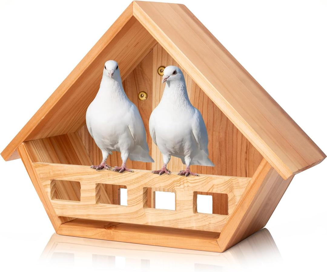 SWANGSA Cedar Mourning Dove Nesting Box, Birdhouses for Outdoor Doves and Other Small Birds (1 Pack)