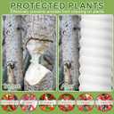 20 Pcs Tree Trunk Protector-2 Size Plastic Spiral Tree Guard Tree Trunk Protector Wrap Tree Bark Protector Tube Tree Wraps to Protect Bark Tree Saplings from Rodents Rabbit Mowers (White)