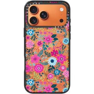 Clear TPU Phone Case Cover for iPhone with Design, Drop Protection, Cute Case for Girl Women (Clear-Flower1, iPhone 17 Pro Max)