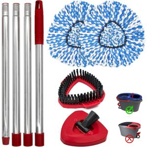Mop Replacement for O-Cedar RinseClean 2-Tank, Mop Handle for Ocedar Mop