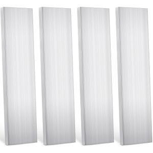 Therwen 4 Pcs 3/8"(10mm) x 3"(75mm) Aluminum Flat Bar 12" Long 6061 General Purpose Plate Extruded Aluminum Bar Solid Extruded Plate Mill Stock