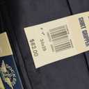 Dockers Mens Straight Fit Signature Lux Cotton Stretch Khaki Pant (34W x 29L, Navy)