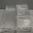 Criusia Drawer Organizer Set, Acrylic Non Slip Non Cracking Kitchen Drawer Storage Tray Large Size Divider, Multifunctional Storage for Cosmetics, Bathroom, Tools, Kitchen and Office (8 PACK)