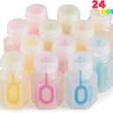 JOYIN 24 Pcs Mini Bubble Wands Assortment Party Favors Toys for Kids Child, Summer Gifts Bubbles Fun Toys,Wedding, Bath Time,Summer Outdoor Gifts for Girls Boys