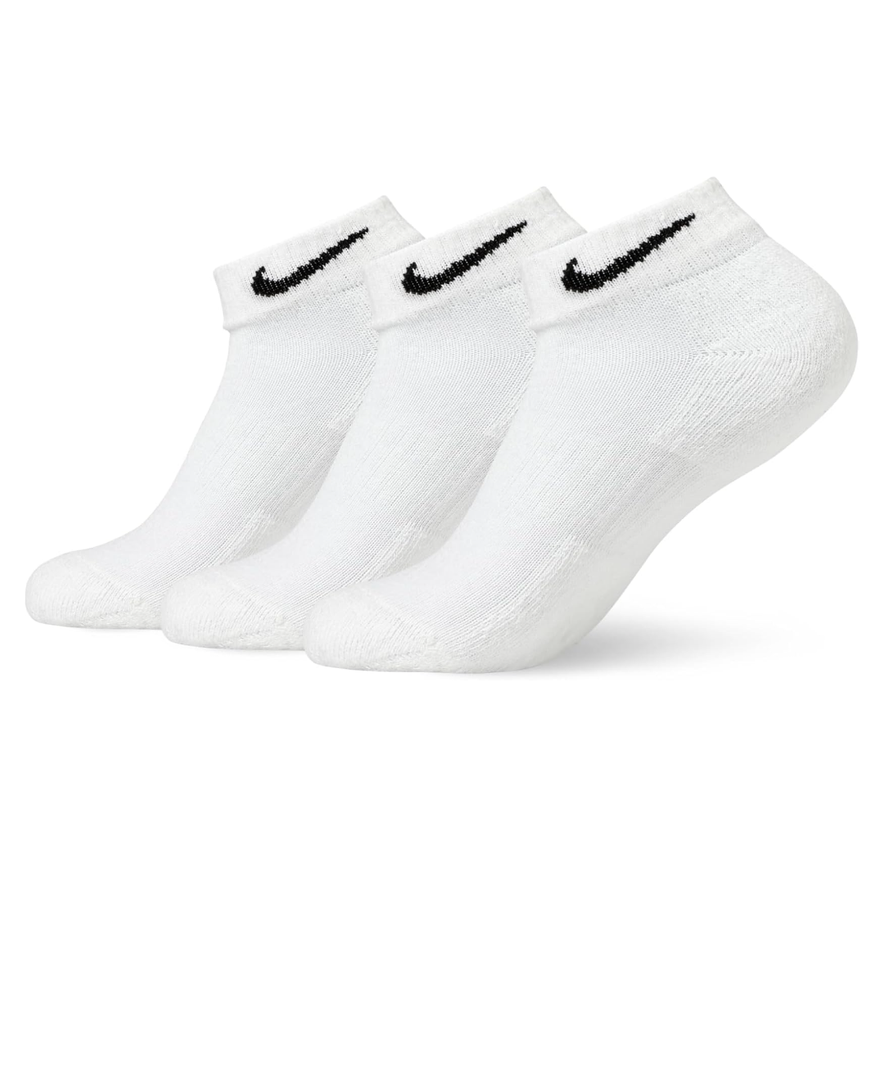 Nike Unisex Everyday Cushioned Training Low Socks (6 Pairs), White/Black, Large, Set of 2 Nike Unisex Everyday Cushioned Training Low Socks (6 Pairs), White/Black, Large, Set of 2