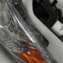 Headlights Headlamp Replacement for Sonata 2011-2014 Projector Headlight Clear Lens Amber Corner Pair Left and Right Side Replacement for HY2502159 HY2503159