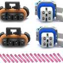 4 Pcs 234-4012 234-4018 Oxygen Sensor O2 02 Sensor Connector Fit for Chevy Astro Beretta Blazer C1500 C2500 Suburban Express Silverado 1500 2500 3500 1993-2003 Replace# 2344012 SU187