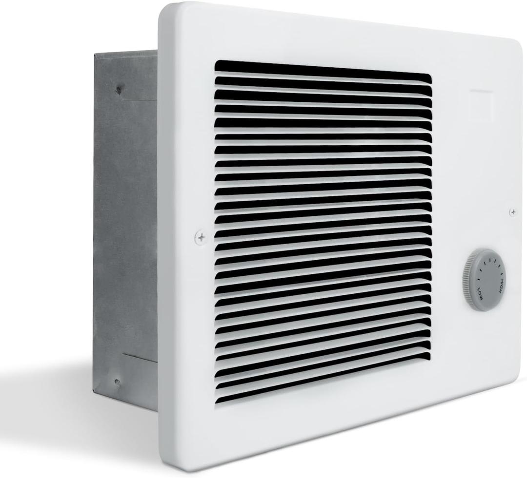 174 Wall Heater with Built-In Adjustable Thermostat, 750/1500W, 120/240V AC
