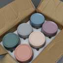 NETANY 6-pack 16 oz Overnight Oats Containers with Lids, Glass jars with Airtight Lids, Wide mouth Mason Salad jars, Glass Food Storage Containers for Snacks Yogurt Spice Sugar