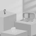 2 x Heart Rate Monitor Case KardiaMobile EKG Monitor 1L 6L, Portable Hard EVA Kardia Mobile Case with Climbing Clip, Protective KardiaMobile EKG Organizer (WHITE)