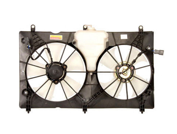 A-Premium Engine Radiator Cooling Fan Assembly Compatible with Select Honda Models - Accord 2003 2004 2005 2006 2007 - Replace# 19020PND003, 38611RAAA01, Broken Connector