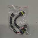 ACROPIX 2 Pcs H7 Male to 9005 9006 Female Extension Wire Harness Headlight Fog Lamp Bulb Socket Adapter Pigtail, Universal for Car Truck Durable Plastic Black Car Parts