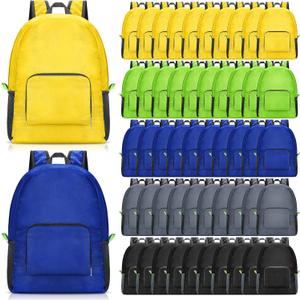 Eccliy 50 Pack Backpacks in Bulk 17 Inches Back Pack Basic Backpack for adult Lightweight Outdoor Travel Bookbags (5 Classic Color)