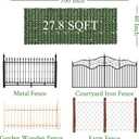 Artificial Ivy Privacy Fence Screen: 40"x 100" (28 Sqft) Anti-Ultraviolet Artificial Hedge Grass Wall, Used for Indoor and Outdoor Green Background, Garden Greening Decoration