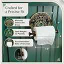 Renovators Supply Manufacturing Toilet Paper Holder Stand Wall Mount 7.5 in. Brass Toilet Paper Roll Holder