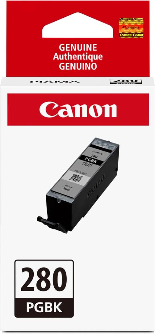 Canon PGI-280 Genuine Pigment Black Ink Tank, Compatible with TR8520, TS9120,TS8120, TS6120, TS9521C/a, TS9520/a, TS8220, TS6220, TS8320, TS6320, TS702/a, and TR8620/a Series Printers