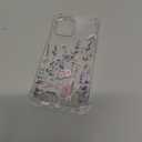 GVIEWIN for iPhone 12 Case and iPhone 12 Pro Case with Screen Protector + Camera Lens Protector, Clear Flexible TPU Shockproof Cover Women Girls Flower Pattern Phone Case 6.1 (Floratopia/Colorful)