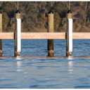 Dockmate 48" Piling Post Fender | Ultimate Protection for Your Boat and Dock | Curved Back Design | UV-Protected PVC
