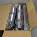 Furnulem Bedroom Dresser with 7 Drawers,Tall Industrial Fabric Chest of Drawers, Vertical Storage Tower Bedside Furniture in Living Room,Closet,Entryway-Sturdy Steel Frame(Rustic Brown) (11.8"D x 15.8"W x 43.3"H (7 Drawers))