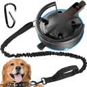 Dog Heavy Duty Suction Cup,Reusable Suction Cup with Leash Tether,Powerful Bathing Suction Cup for Large Size Dogs,High Elasticity Nylon Tether Leash for Pet Dog Cat Shower,Trimming,Grooming