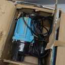 Little Giant 10SC-CIM 115 Volt, 1/2 HP, 7200 GPH Cast Iron Manual Submersible Sewage/Effluent Pump with 20-Ft. Cord (No Switch), Blue, 511432