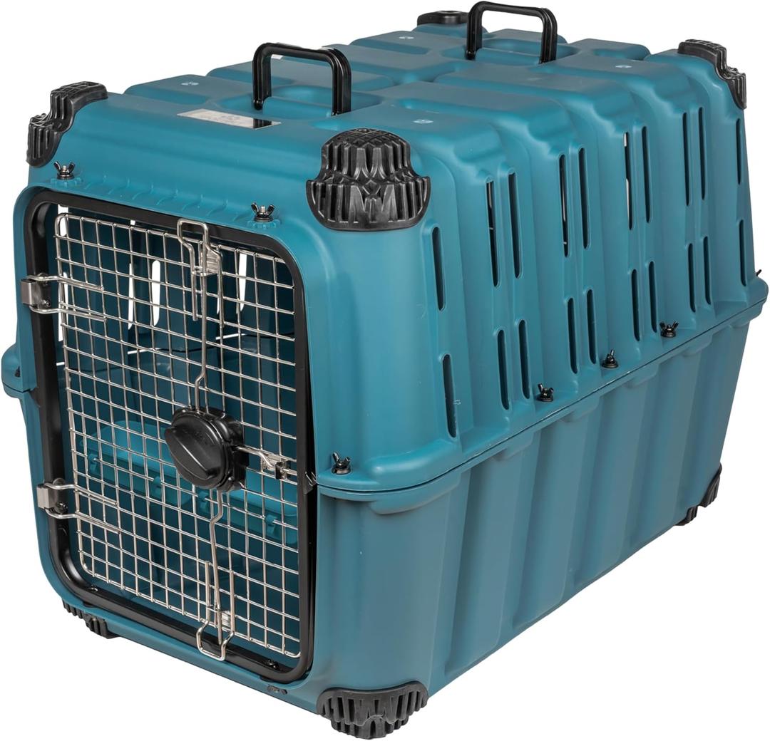 Mammoth Guardian Dog Kennel 36" Heavy Duty Travel & Outdoor Crate for Puppies, Small, Medium & Large Dogs, Secure 3 Bolt Lock, Adventure Ready for Hunting, Camping & Offroad  Lagoon Blue Kennel