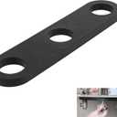 EAORBD Faucet Stabilization Plate for Delta Rp37490 Victorian Sink Retaining Plate, Faucet Reinforcement Plate Baseplate 3 Hole Under Sink Faucet Bracket, Black