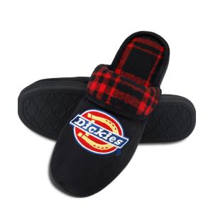 Dickies mens Slide-on Memory Foam Scuff Slipper With Embroidered Logo - Indoor/Outdoor Sole size XL