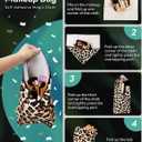 Self-Adhesive Magic Cloth Leopard Makeup Bag & Camera Lens Protective Wrap | Reusable Portable Cosmetic Pouch | Scratch-Resistant Travel Organizer, Gifts for Women Girls(19.7"x19.7")