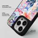 Case for iPhone 13 Pro Max, Trendy Aesthetic Preppy Coastal Beach Pattern Print, Glossy Hard PC Back Soft TPU Bumper, Slim Shockproof Anti-Scratch Cover for Teen Girls Women