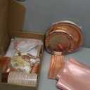 274 Pcs Rose Gold Bridal Shower Decorations, Bachelorette Party Decorations Favors - "BRIDE TO BE" Banner, Veil, Balloon, Photo Props, Tableware with Rose Gold for 25 Guests