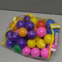 Hovenlay Ball Pit Balls Phthalate Free BPA Free Crush Proof Plastic - 7 Bright Colors in Reusable Play Toys for Kids with Storage Bag