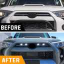 SEVEN SPARTA 4 PCS Grill Led Lights Compatible with Toyota 4Runner 2020-2024, Including SR5, TRD Sport, Off-Road, Premium and Limited Grille, Fuse and Instruction Included (Smoke Shell/White Lights)