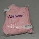 Arshiner Girls Dresses Loose Plain Casual Ruffle Swing Midi Dress with Belt for 5-14 Years (Pink)