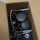 X AUTOHAUX 4 PCS Universal Roof Box U Bolt Clamps Rooftop Cargo Carrier Rack Bolts 83mm Internal Width W/ 8 Lock Nuts and 2 Straps Cargo Carrier Mounting Fitting Iron Bolts for 40mm Thick