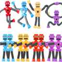 24PCS Telescopic Suction Cup Robot Toy,pop Tubes,Toys for Kids,Toddler Travel Toys,Toddler Sensory Toys,figette Toys,Fidget Toys for Kids,Treasure Box prizes,Small Toys for Kids prizes